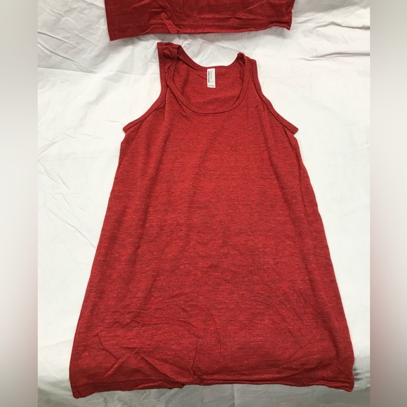 NEW 2 Pack American Apparel TriBlend Tri Blend Red Tank Top Small XS - Picture 2 of 9